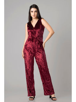 NEOFAA - Exclusive Velvet Overall Jumpsuit For Women