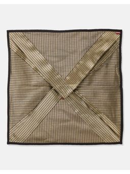 Fabindia - Black and Golden Textured Saree Bag