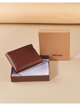 Fabindia - Brown Leather Flap Wallet