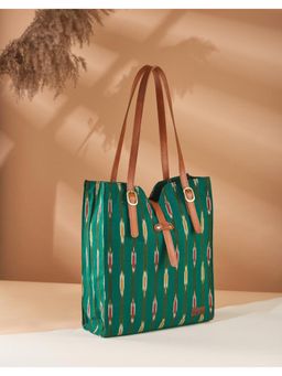 Fabindia - Green Ikat Tote Bag