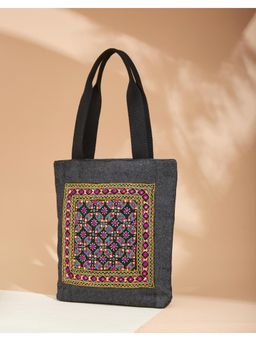 Fabindia - Black and Pink Tote Bag