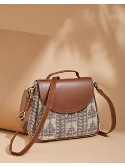 Fabindia - Grey Hand Block Printed Sling (M)