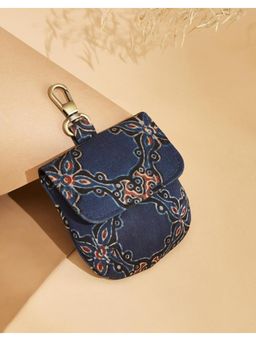 Fabindia - Indigo Printed Coin Case Mini Bag (S)