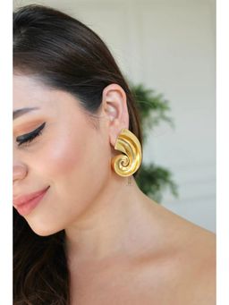 ANANA - Gold Curl Earrings