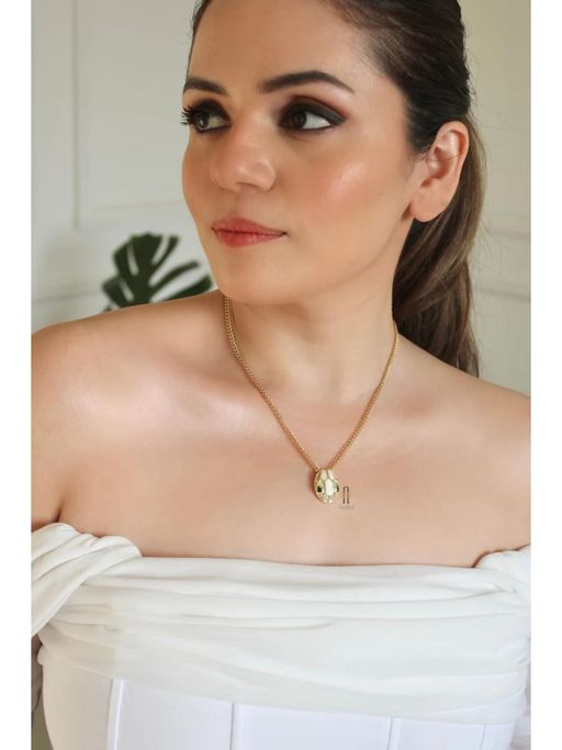ANANA Green Python Chain Necklace