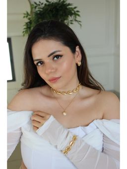 ANANA - Gold Shankh Jewellery Set