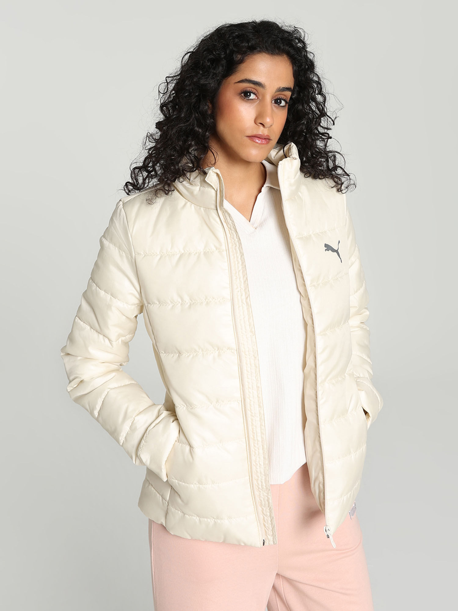 puma Ws Lightweight Padded Womens White Jacket-picture-43