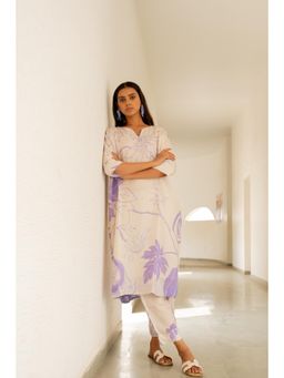 Silai Studio - Beige Papeeta Kurta