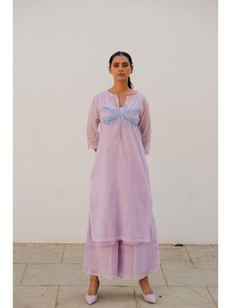 Silai Studio - Dragonfly On A Thistle Kurta with Palazzo (Set of 2)