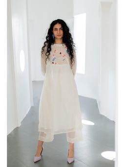 Silai Studio - Morning Garden Chanderi Kurta