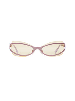 BRU Eyewear - Polarised Women's UV Coating Rectangle Sunglasses Lilac