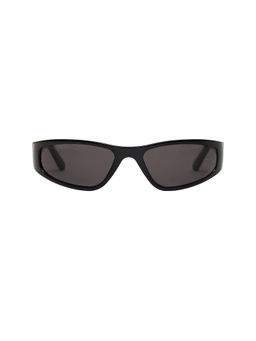 BRU Eyewear - Polarized Women's Acetate Full Rim Wrap Sunglasses Soot