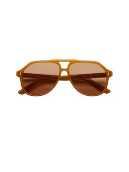 Chimi - Sally Women's UV Protection Aviators Sunglasses Amber Honey