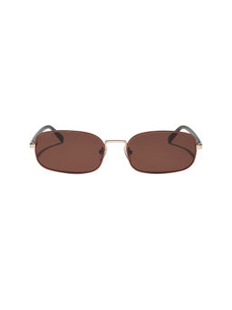 DIFF EYEWEAR - Rachael Kirkconnell Women's UV Coating Rectangle Sunglasses Brown