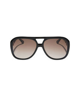 DIFF EYEWEAR - X For Love & Lemons Women's Gradient Acetate Aviator Sunglasses Black