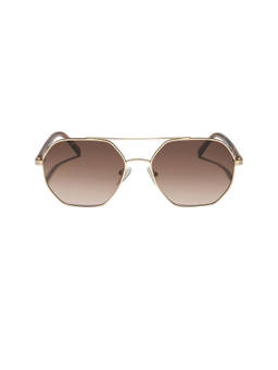 DIFF EYEWEAR - Jojo Fletcher Women's Thin Metal Navigator Sunglasses Horn Tortoise