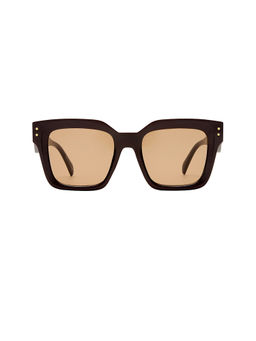 AIRE - Women's Acetate Square Sunglasses Chocolate Brown