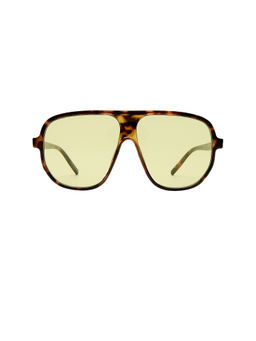 AIRE - Women's Acetate Full-Rim Square Sunglasses Dark Tort & Green
