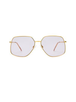 AIRE - Women's Lightweight Metal Square Sunglasses Gold