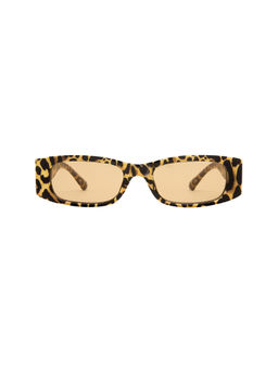 AIRE - Von Dutch Innocence Women's Acetate Rectangle Sunglasses Leopard
