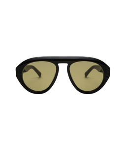 Elisa Johnson - Women's Acetate Full Rim Square Sunglasses Gloss Black
