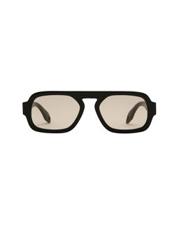 Elisa Johnson - Mini Women's Acetate Rectangle Sunglasses Gloss Black