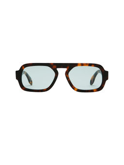 Elisa Johnson - Mini Women's Acetate Rectangle Sunglasses Brown