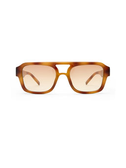 Le Specs - Subzero Women's Gradient Lens Acetate Square Sunglasses Vintage Tort