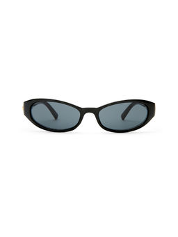 Le Specs - Popalicious Women's Acetate Oval Sunglasses Black