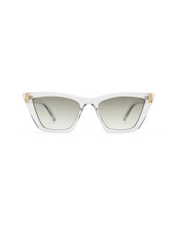 Le Specs - Velodrome Women's Gradient Lens Cat Eye Sunglasses Smoke & Khaki