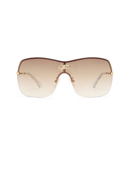 Le Specs - Parallel Universe Women's Rimless Gradient Sunglasses Gold
