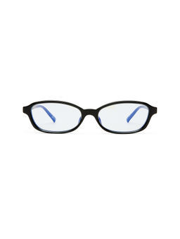 Le Specs - Honey Pot Women's Blue Light Lens Acetate Rectangle Eyeglasses Black