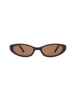 Otra - Women's Acetate Cat Eye Sunglasses Dark Chocolate & Brown
