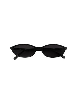 SHEVOKE - Zulu Women's Acetate Oval Sunglasses Black