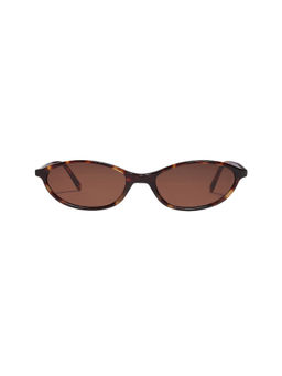 SHEVOKE - Women's Acetate Oval Sunglasses Tortoise