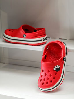 ABROS - Kids Red Slip-On Clogs