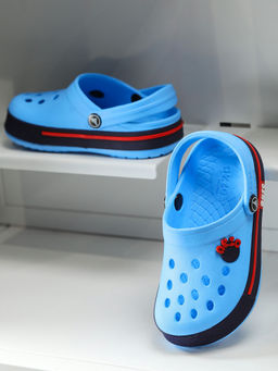 ABROS - Kids Blue Slip-On Clogs