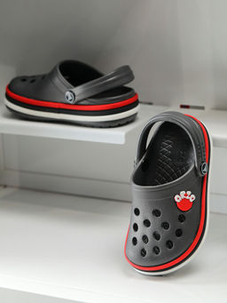 ABROS - Kids Grey Slip-On Clogs