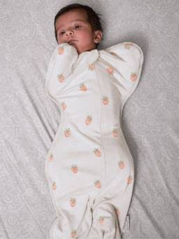 Cocoon Care - Bamboo Cotton Printed Swaddle Sleeping Pod for Infant - Beige