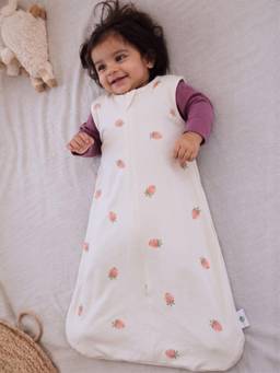 Cocoon Care - Bamboo Cotton Printed Sleeping Bag for Baby - Beige