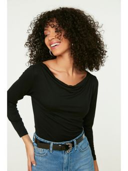 Trendyol - Womens Black Solid Top