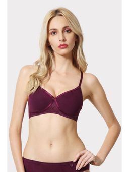 Van Heusen Woman Lingerie and Athleisure - Van Heusen Women Antibacterial & Non Padded Crossover Bra - Pickled Beet