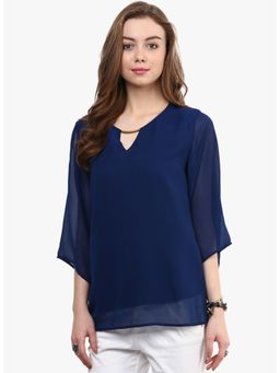 RARE - Women Blue-Coloured Top