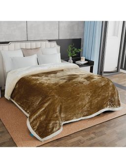 Signature - Union Bonded 2 Ply Double Bed Blanket - Beige