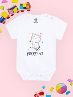 The Mom Store - Unisex White Printed Onesie