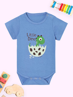 The Mom Store - Unisex Blue Printed Onesie