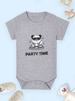 The Mom Store - Unisex Grey Printed Onesie