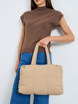 Styli - Women Puffed Quilted Detail Handbag