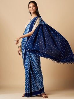 Fabindia - Cotton Ikat Weave Sari