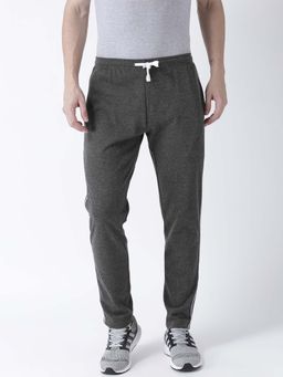 Club York - Men Charcoal Solid Track Pants